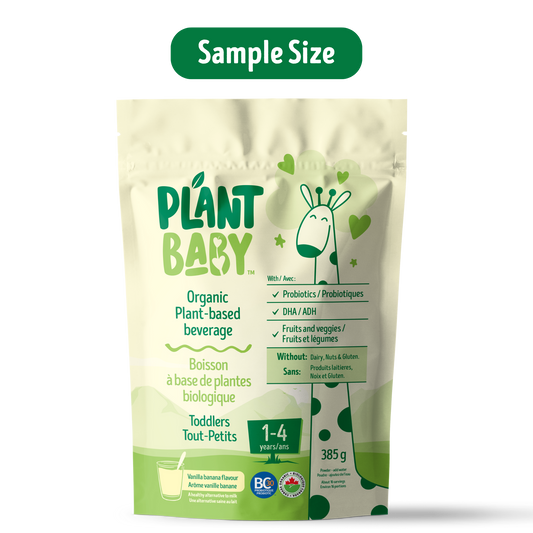 SAMPLE SIZE - Plant Baby Vanilla-Banana - Healthy Milk Alternative For Toddlers - Powder - Pouch With 72g