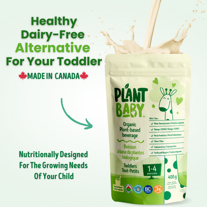NEW Plant Baby - Original Flavour - Healthy Plant-Based Milk Alternative For Toddlers - Powder - Pouch With 400g