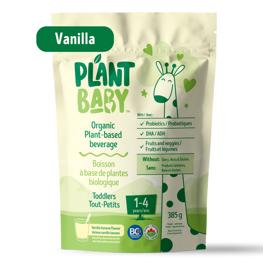 Plant Baby Vanilla-Banana - Healthy Milk Alternative For Toddlers - Powder - Pouch With 385g