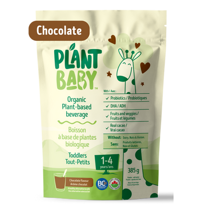 Plant Baby Chocolate - Healthy Chocolate Milk Alternative For Toddlers - Powder - Pouch With 385g